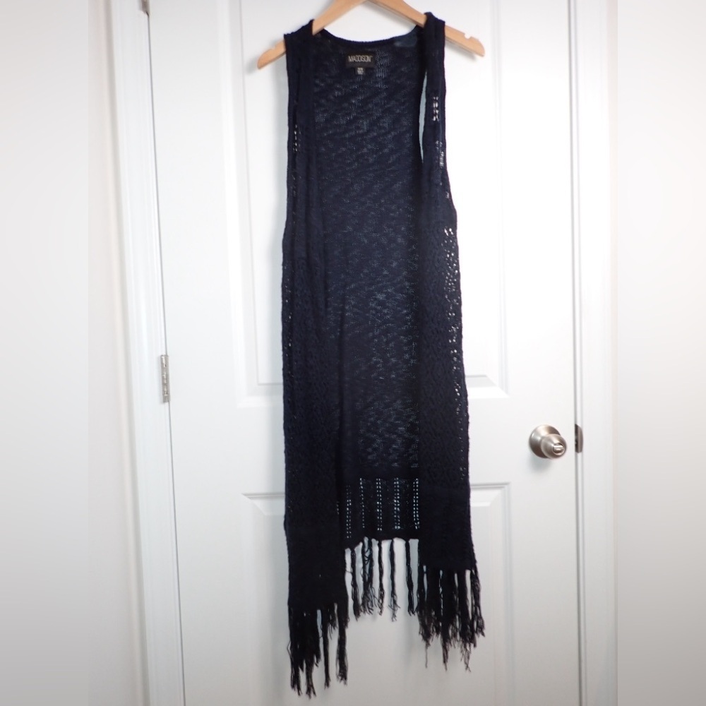 Maddison Navy Sweater Vest Size M